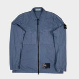 Garment Dyed Wash Overshirt Blue
