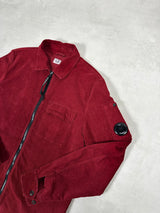 Corduroy Zip Overshirt Red