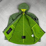 Pixel Reflective Hooded Jacket Green