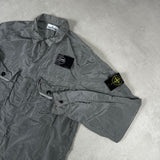 Nylon Metal Overshirt Silver