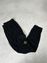 Compass Patch Cargo Trousers Black