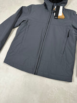 Soft Shell Hooded Jacket With Primaloft Insulation Grey