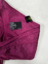 Nylon Metal Packable Hooded Smock Purple