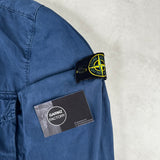 Washed Canvas Overshirt Blue