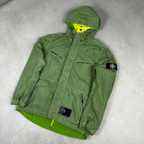 Pixel Reflective Hooded Jacket Green