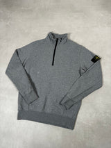 Quarter Zip Sweatshirt Grey