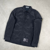 Nylon Metal Lined Overshirt Black