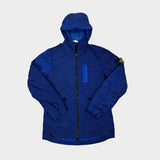Nylon Metal Flock Jacket Blue