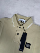 Long Sleeve Polo Shirt Natural Beige