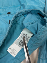 Garment Dyed 1/2 Zip Overshirt Light Blue