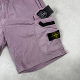 RE - Fit Elasticated Cargo Shorts Pink