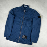 Washed Canvas Overshirt Blue