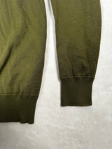 Soft Cotton Crewneck Sweatshirt Green