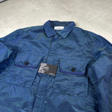 Nylon Metal Weft Overshirt Blue / Green
