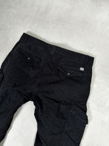 Lens Cargo Trousers Ergonomic Fit Black