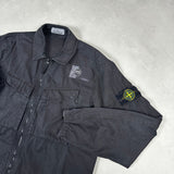 Garment Dyed Wash Overshirt Black