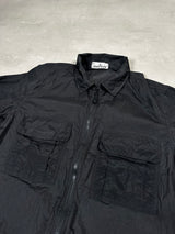 Nylon Metal Ripstop Overshirt Black