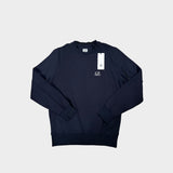 Stitched Logo Crewneck Sweatshirt Navy