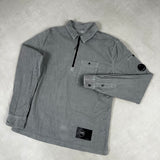 1/2 Zip Corduroy Overshirt Grey