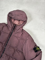 Garment Dyed Crinkle Reps NY Down Jacket Burgundy