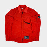 Chrome Zip Overshirt Red