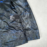 Black Label Camo Hooded Jacket Blue