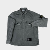Nylon Metal Overshirt Silver