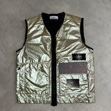 Special Process Iridescent Reflex Mat Gilet Gold