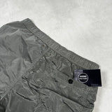 Nylon Metal Swim Shorts Silver