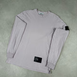 Long Sleeve Badge T - Shirt Light Pink