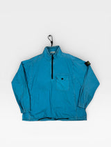 Garment Dyed 1/2 Zip Overshirt Light Blue