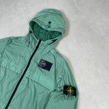 Garment Dyed Crinkle Reps Hooded Jacket Green