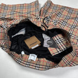 Burberry - check swim shorts beige