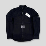 C.P. Company - Garment Dyed Lens Overshirt Black