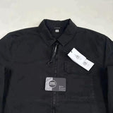 C.P. Company - Garment Dyed Lens Overshirt Black