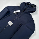 C.P. Company - Goggle Hooded Soft Shell Jacket Navy
