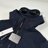 C.P. Company - Goggle Hooded Soft Shell Jacket Navy