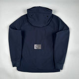 C.P. Company - Goggle Hooded Soft Shell Jacket Navy