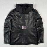 C.P. Company - Leather Goggle Jacket Black