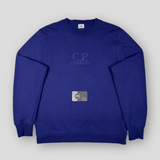 C.P. Company - Logo Print Crewneck Sweatshirt Blue