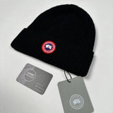 Canada Goose - Arctic Disc Ribbed Beanie Hat Black