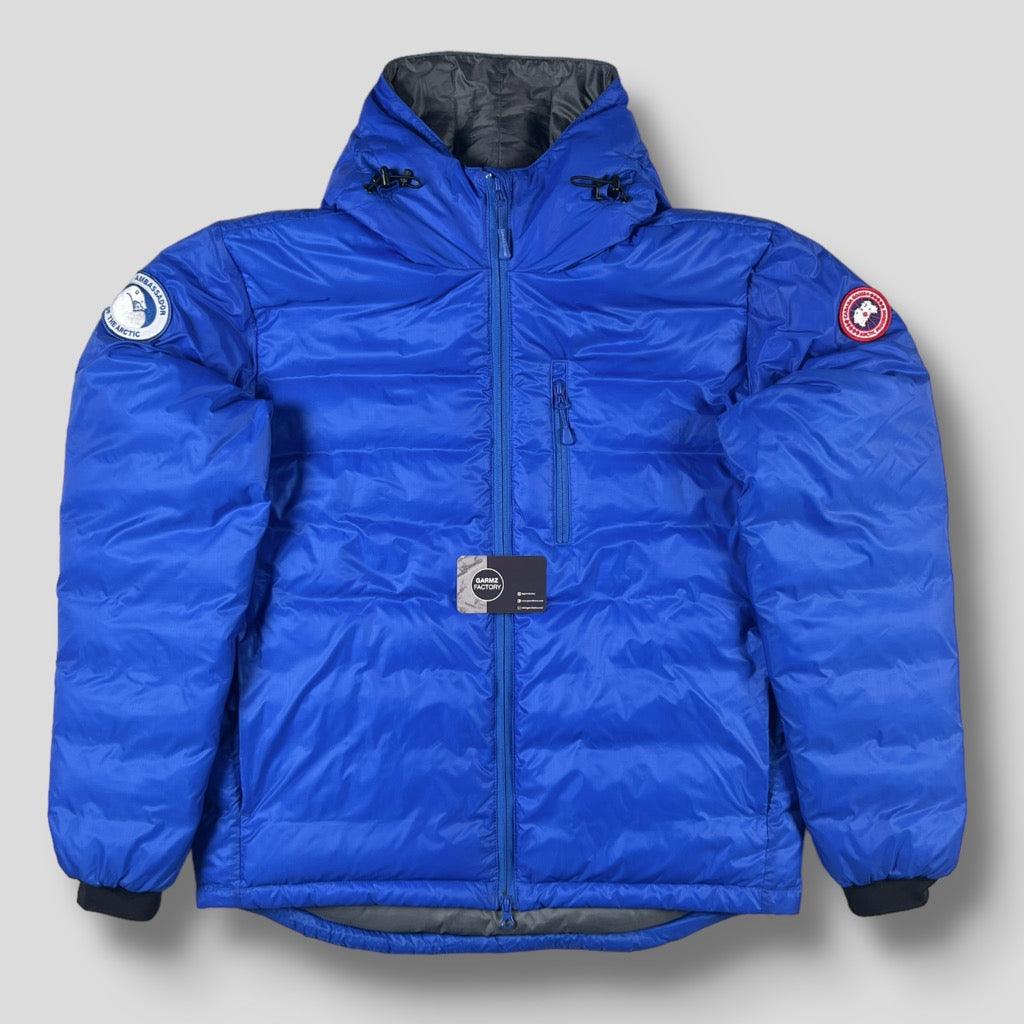 Canada Goose PBI Lodge Down Hooded Jacket Blue – Garmz Factory