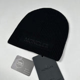 Moncler - Embroidered Logo Beanie Hat Black