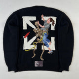 Off-White - Pascal Wet Floor Sign Knit Sweater Black