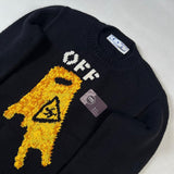 Off-White - Pascal Wet Floor Sign Knit Sweater Black