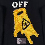 Off-White - Pascal Wet Floor Sign Knit Sweater Black