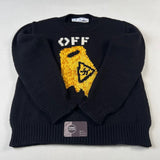 Off-White - Pascal Wet Floor Sign Knit Sweater Black