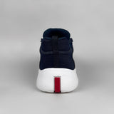 Prada - Americas Cup Rubber Trim Mesh Sneaker Navy