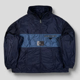 Prada - Logo Plaque Stripe Jacket Navy/Blue