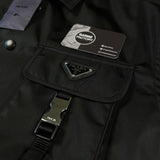 Prada - Re-Nylon Flap Pocket Overshirt Black